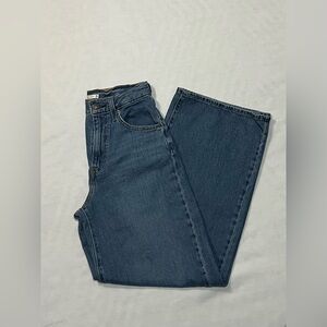 Levi’s Cinch Baggy High Rise Wide Leg Jeans in Dark Indigo Wash - Size 25